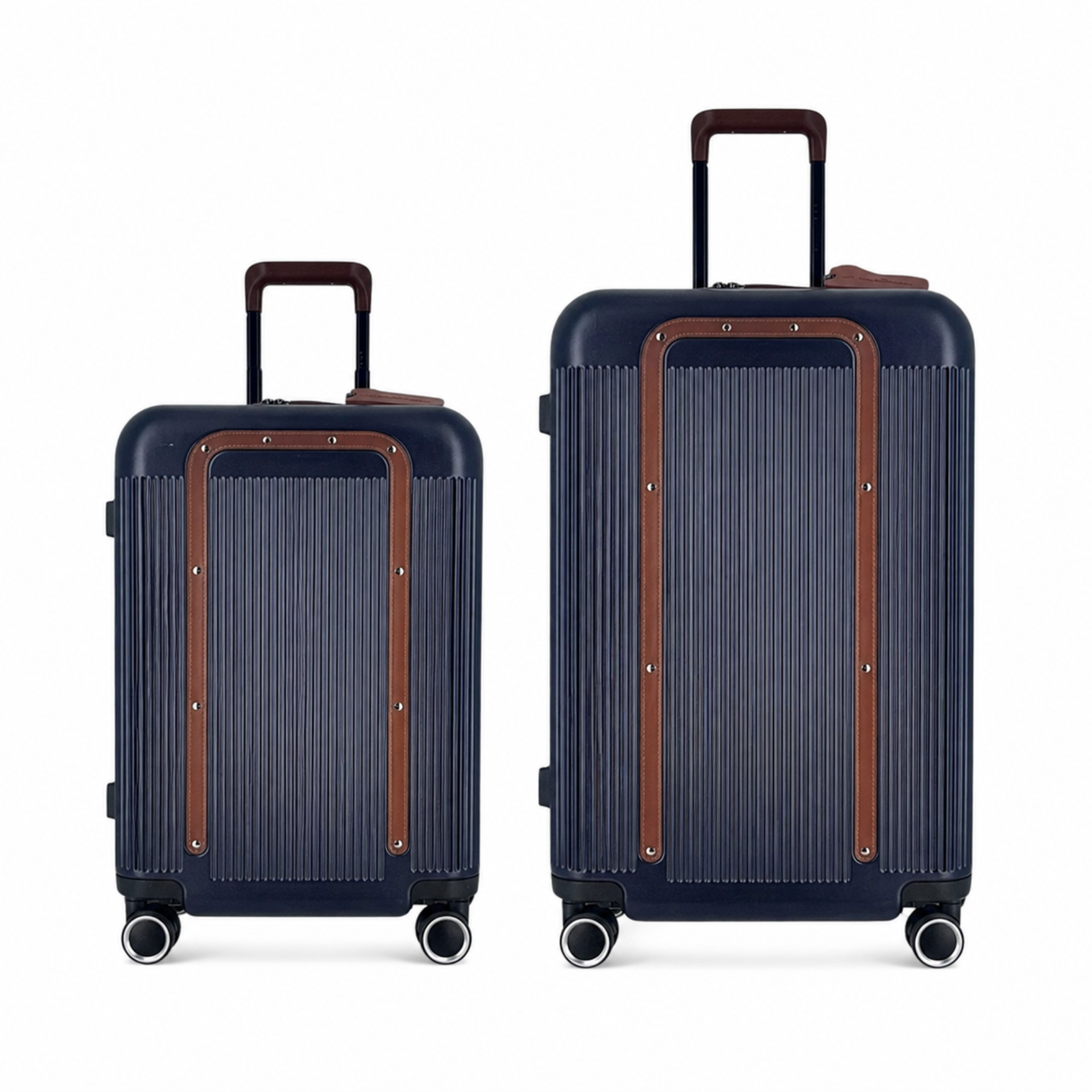 Duo de valises Green (Cabine + Medium) - Bleu