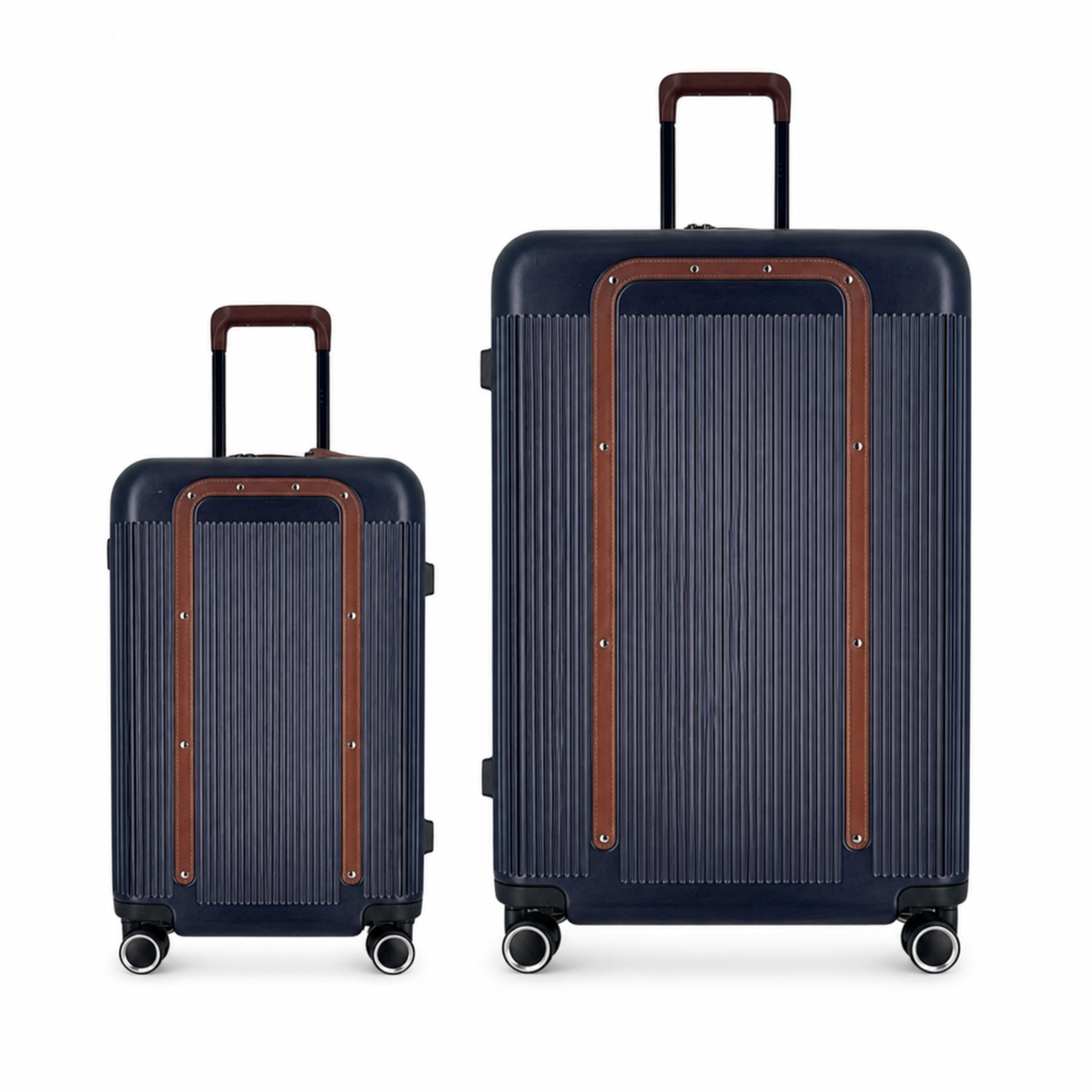 Duo de valises Green (Cabine + XL) - Bleu