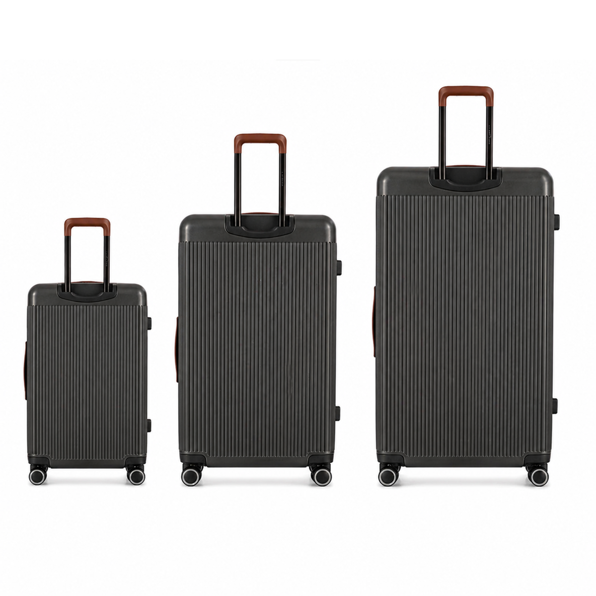 Trio de valises Green - Gris Anthracite