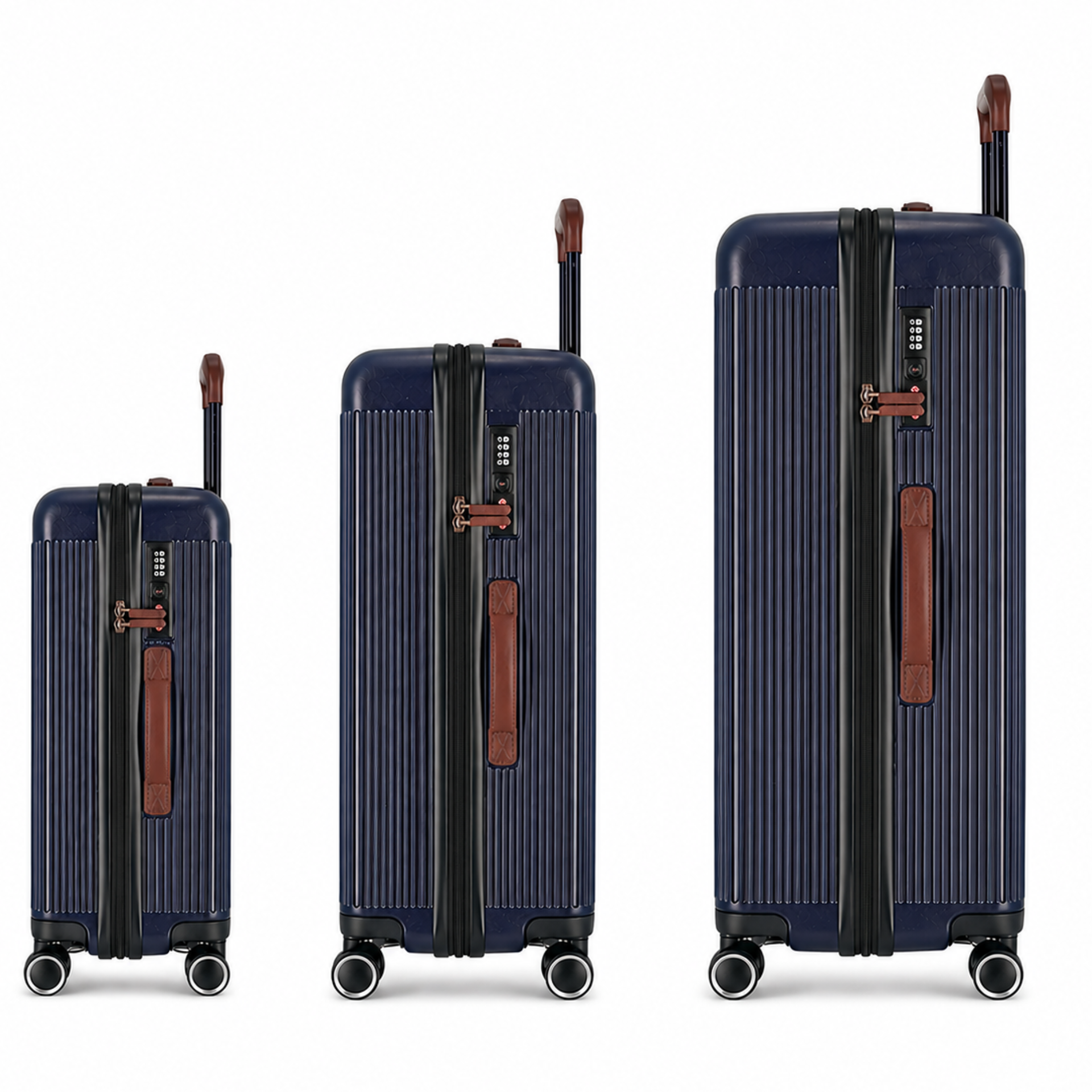 Trio de valises Green - Bleu