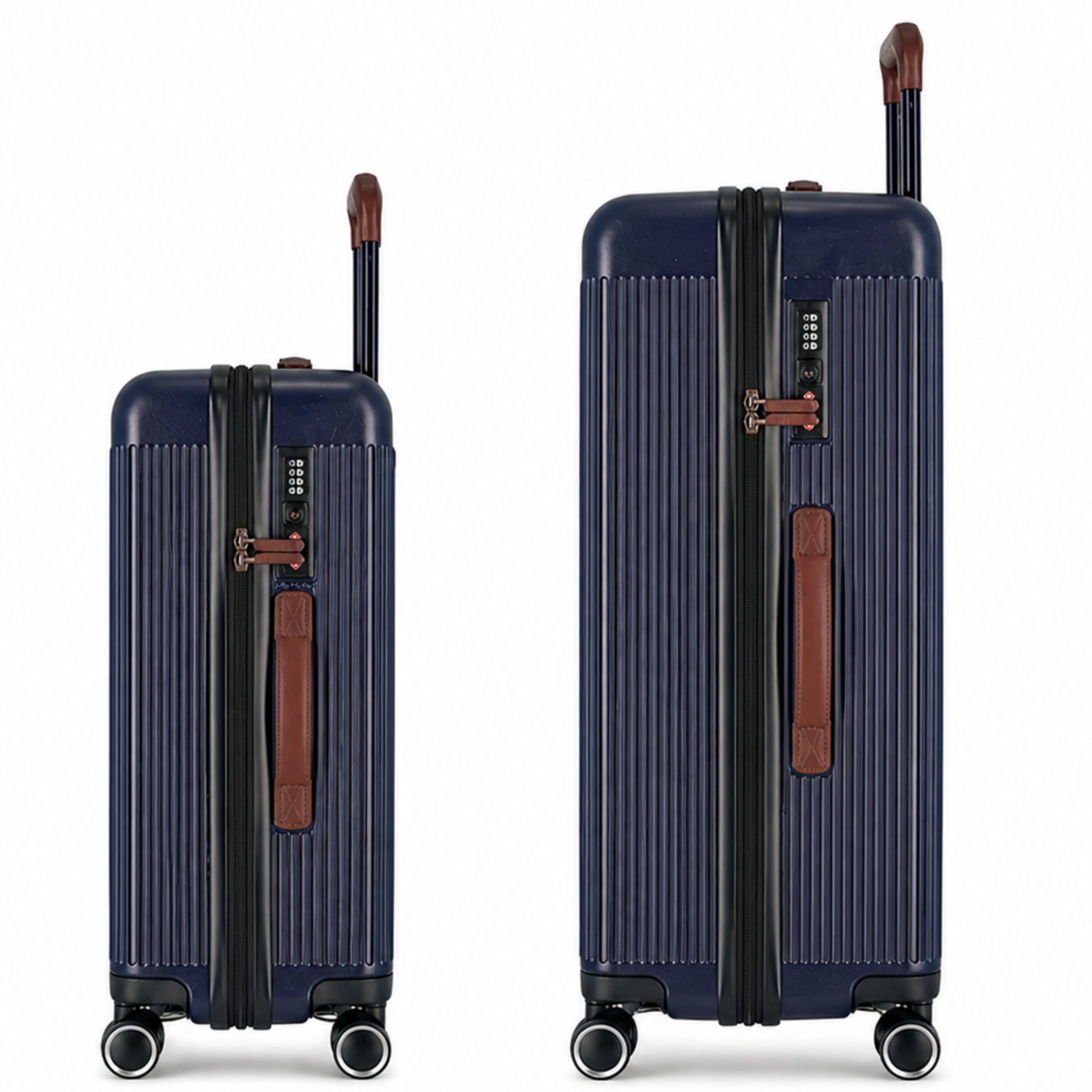 Duo de valises Green (Medium + XL) - Bleu