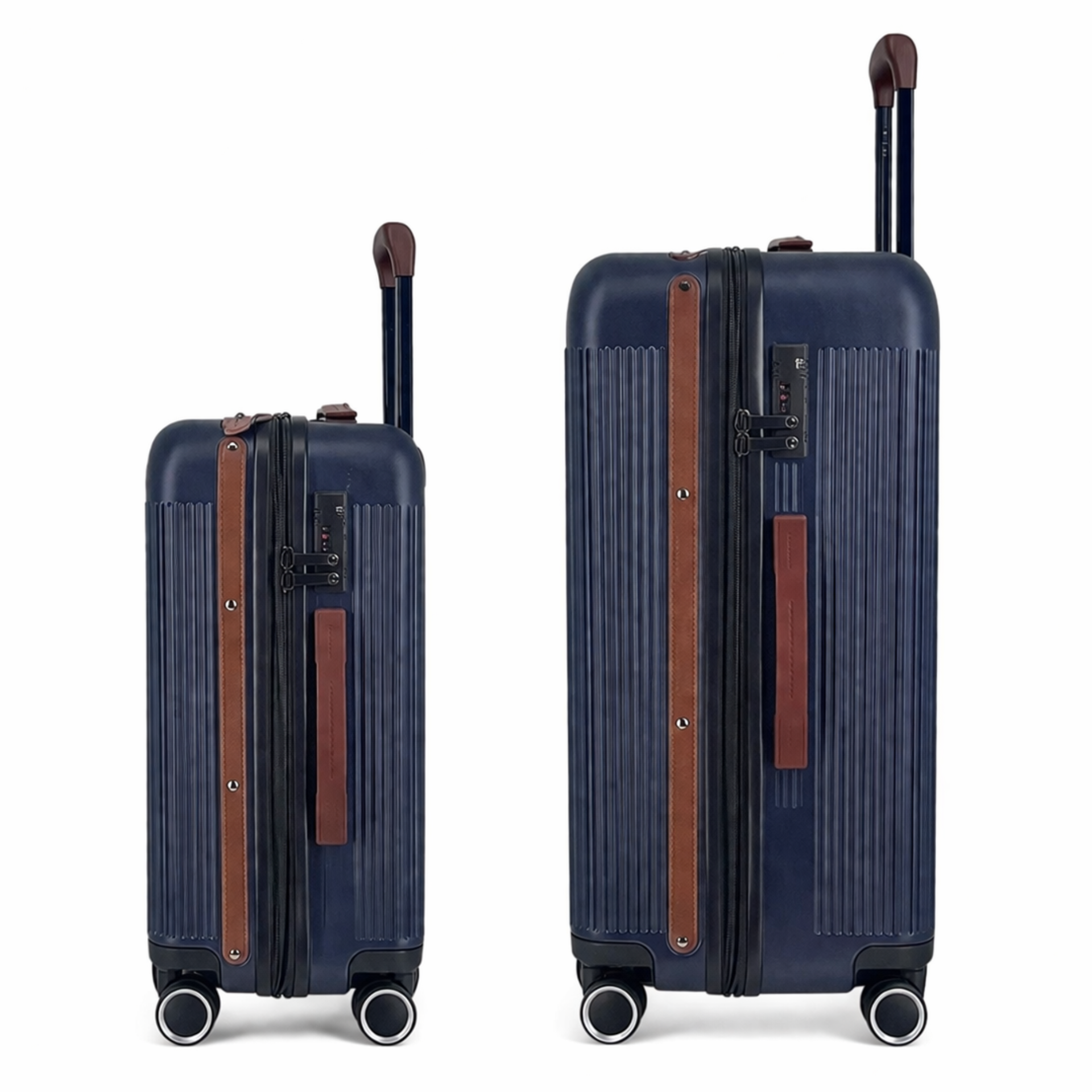 Duo de valises Green (Cabine + XL) - Bleu