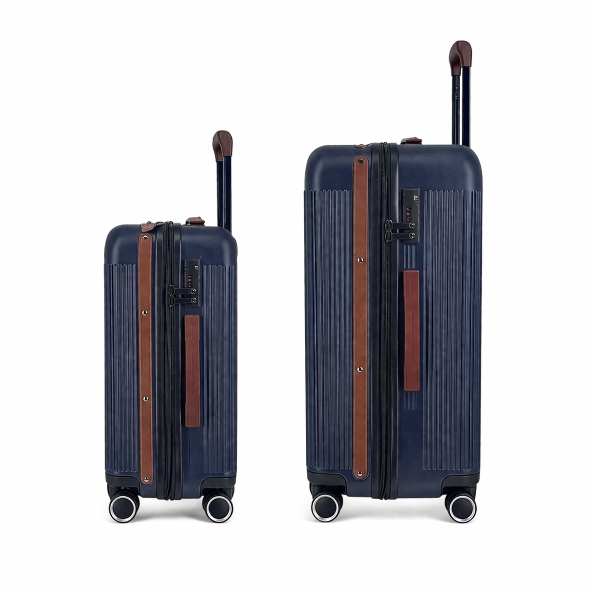 Duo de valises Green (Cabine + Medium) - Bleu