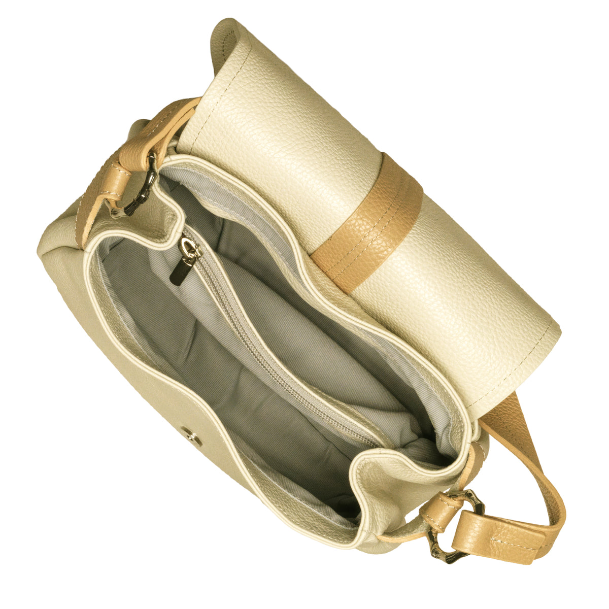 Sac ARIANA - Crème/ Marron