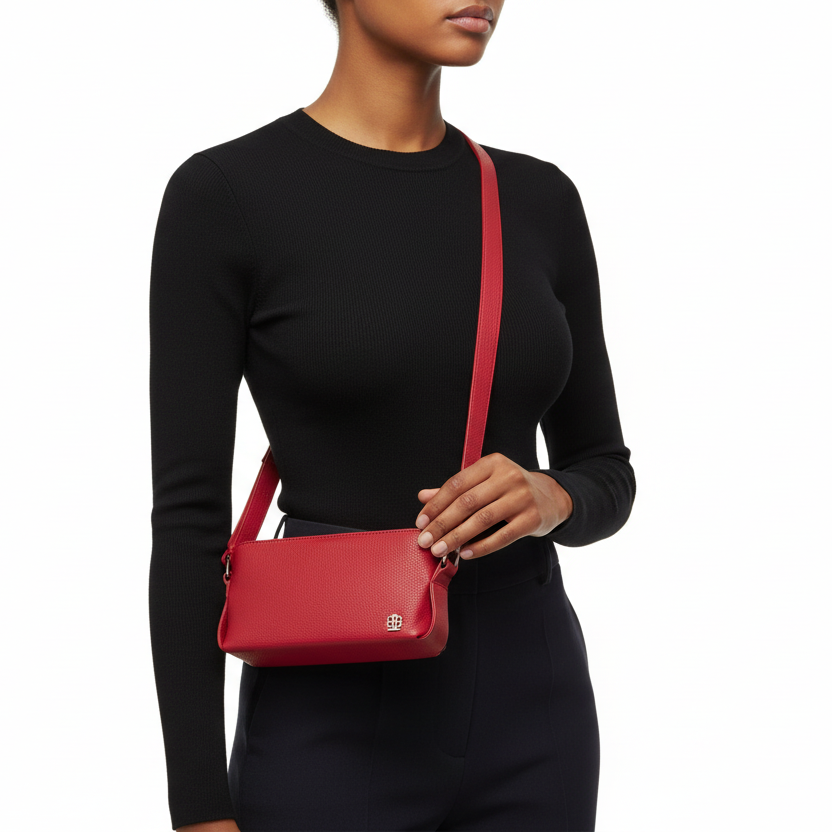 Sac baguette PASSION - Rouge