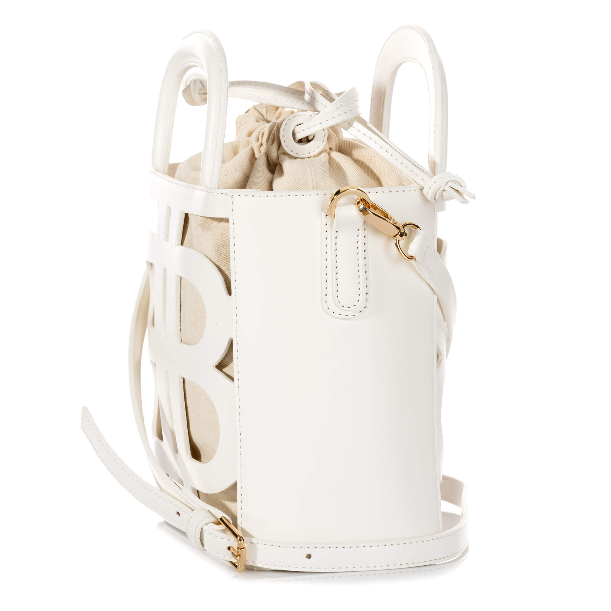 Sac à Main Seau LB - Blanc