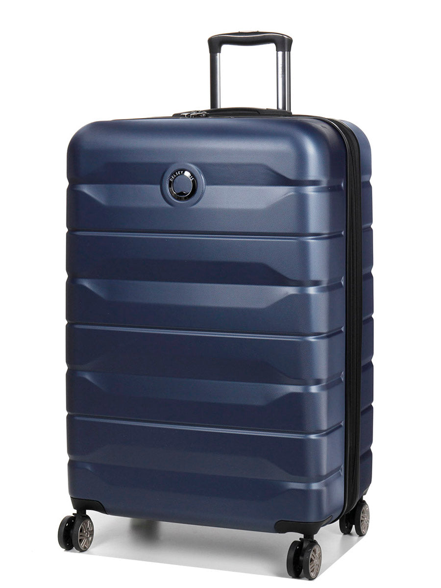 Delsey Air Armour 77 cm Expandable Suitcase Blue